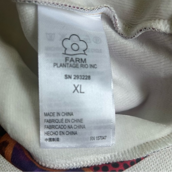 NWT Size XL FARM RIO Hidden Animals Beaded Balls Crewneck Cotton Sweatshirt Boho - Picture 9 of 12